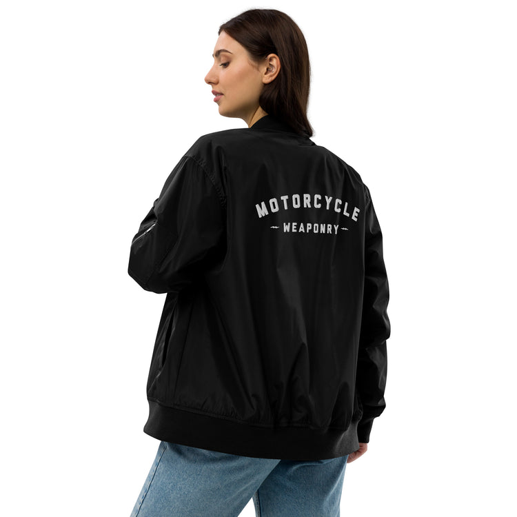 Motorcycle Weaponry Bomber Jacket (Embroidered)