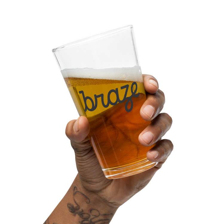 Braze Pint Glass