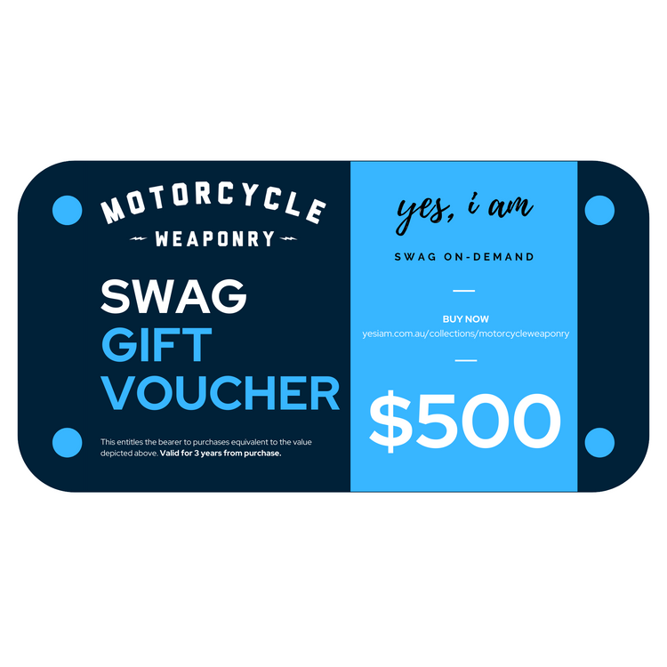 Motorcycle Weaponry Gift Vouchers