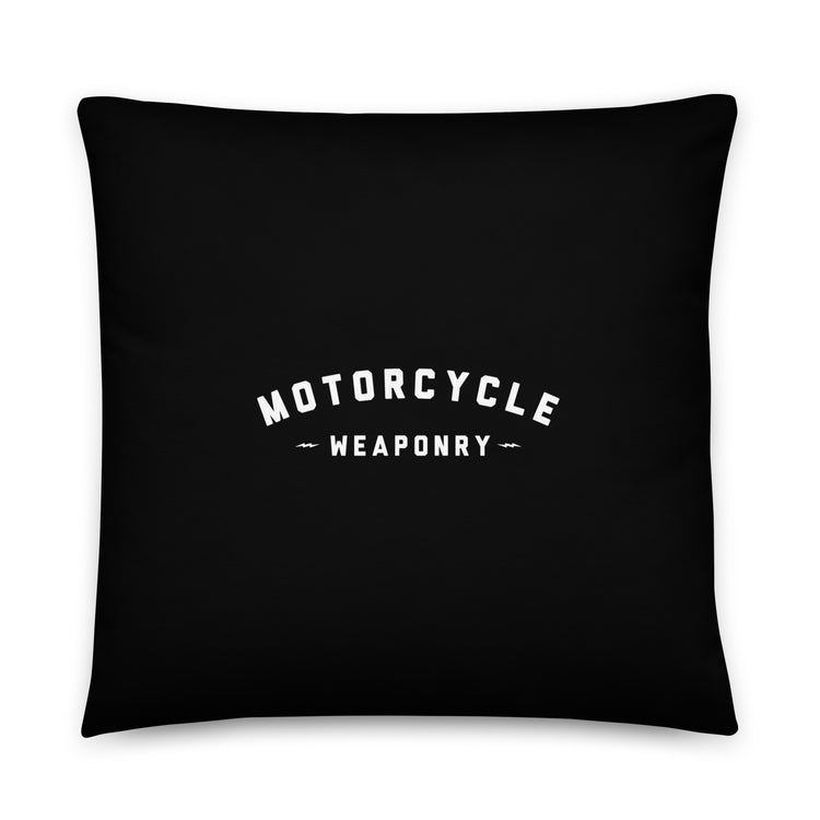 Motorcycle Weaponry Pillow (Black)