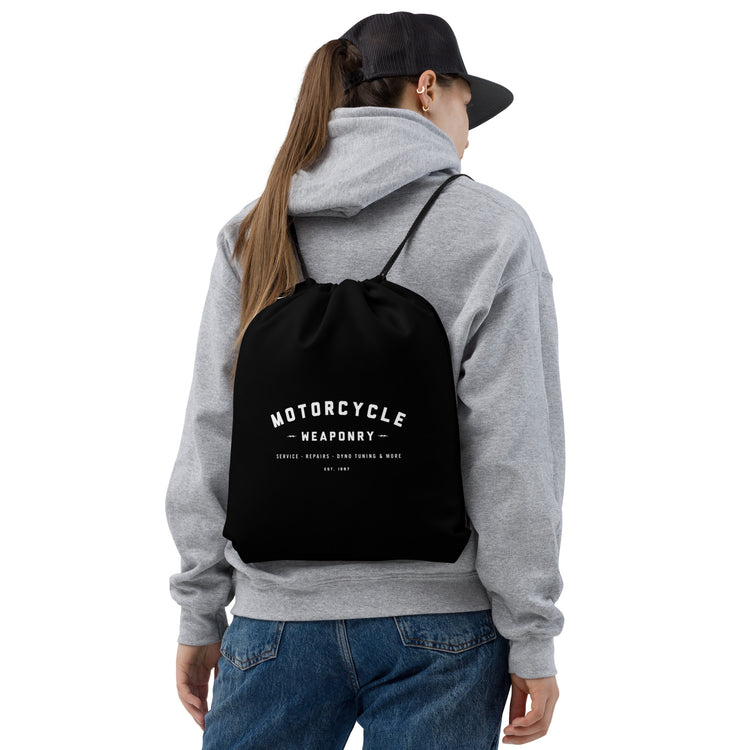Motorcycle Weaponry Drawstring Bag