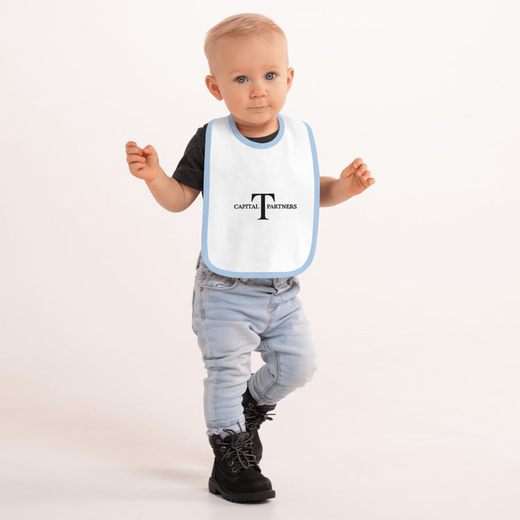 Capital T Baby Bib (Embroidered)
