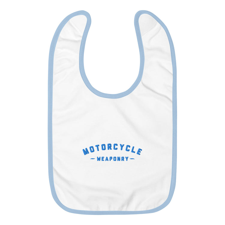 Motorcycle Weaponry Baby Bib (Embroidered)
