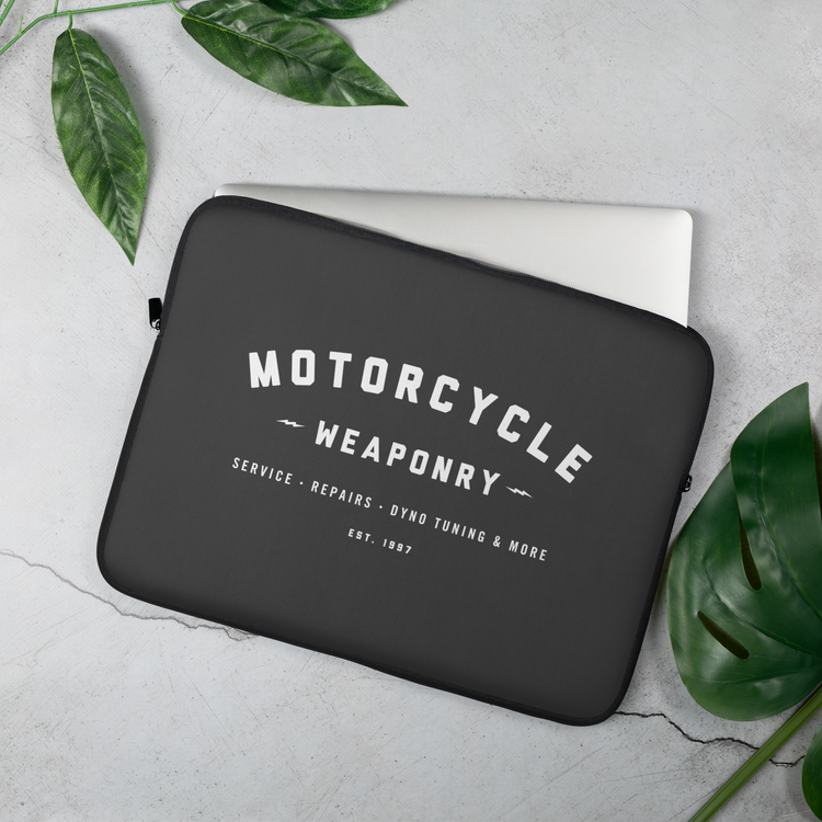 Motorcycle Weaponry Laptop Sleeve (Black)