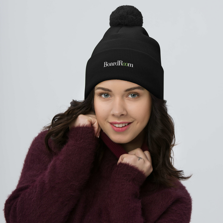 BoardRoom Pom-Pom Beanie (Embroidered)