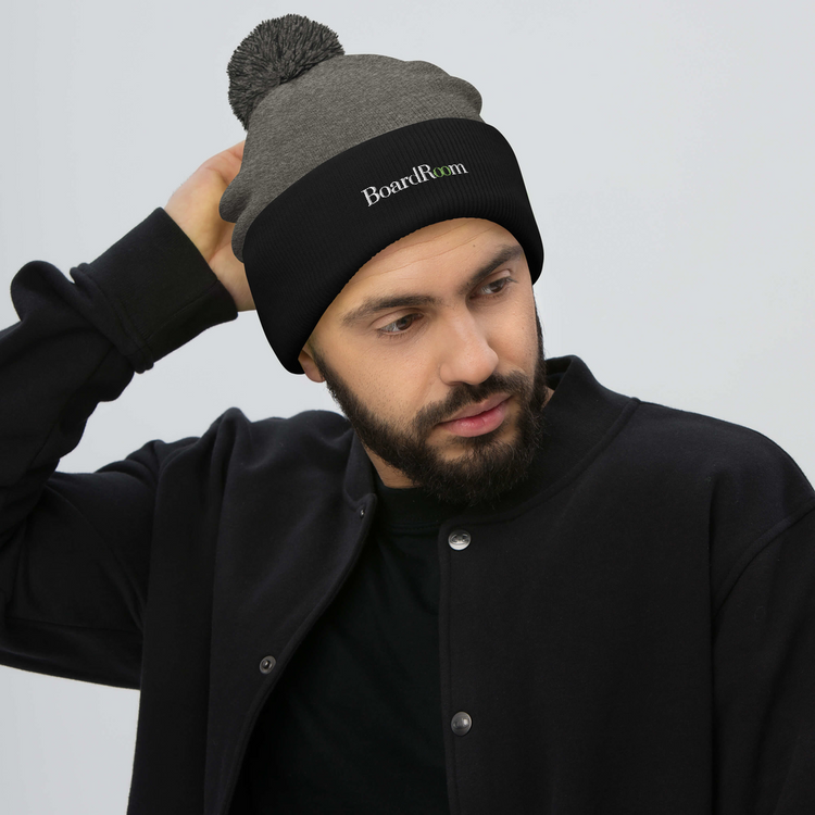 BoardRoom Pom-Pom Beanie (Embroidered)