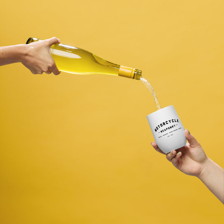 Motorcycle Weaponry Wine Tumbler