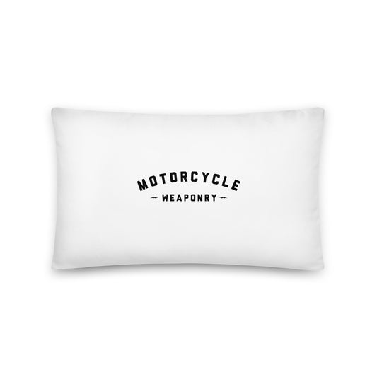 Motorcycle Weaponry Pillow (White)