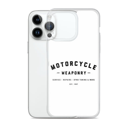 Motorcycle Weaponry iPhone Case (White)