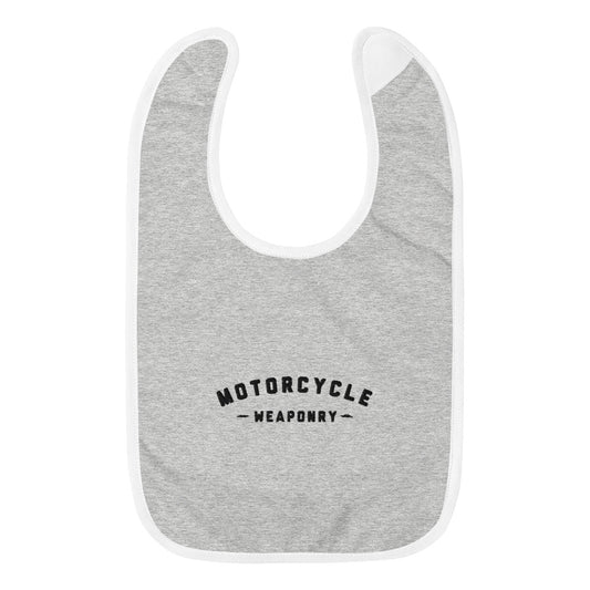 Motorcycle Weaponry Baby Bib (Embroidered)