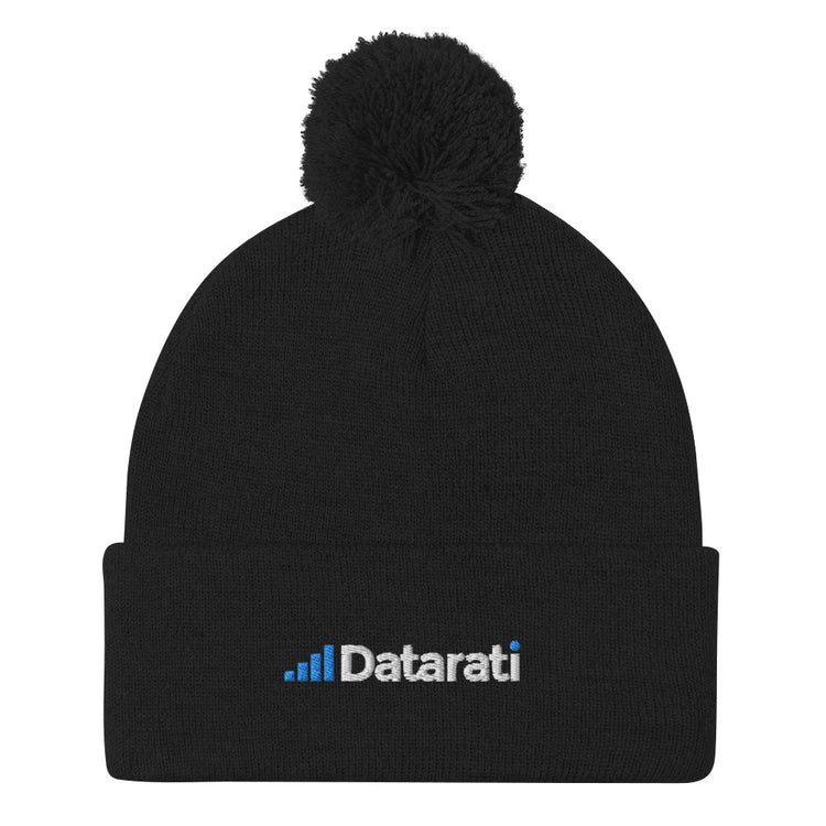 Datarati Pom-Pom Beanie (Embroidered)