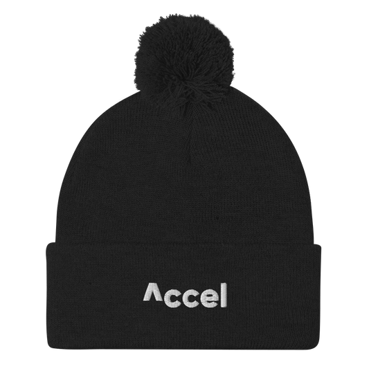 Accel Pom-Pom Beanie (Embroidered)