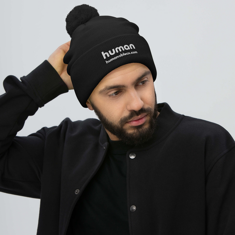 HumanableCX Pom-Pom Beanie (Embroidered)