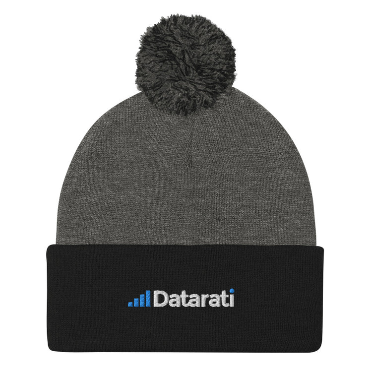 Datarati Pom-Pom Beanie (Embroidered)