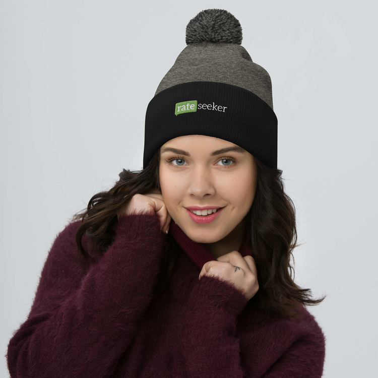 Rateseeker Pom-Pom Beanie (Embroidered)