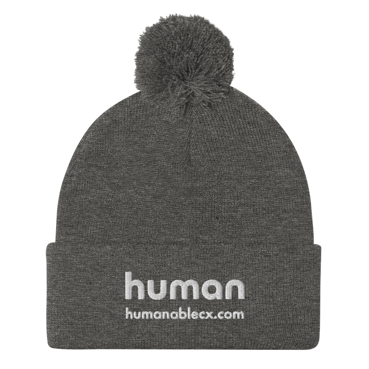 HumanableCX Pom-Pom Beanie (Embroidered)