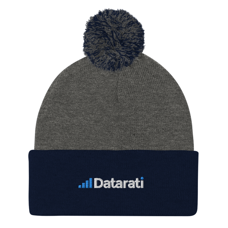 Datarati Pom-Pom Beanie (Embroidered)