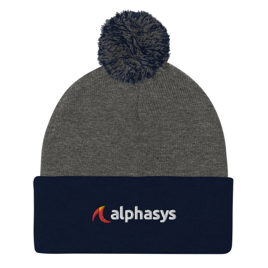 AlphaSys Pom-Pom Beanie (Embroidered)