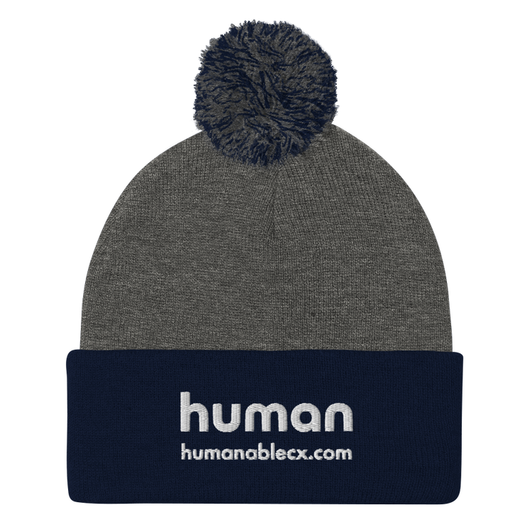 HumanableCX Pom-Pom Beanie (Embroidered)