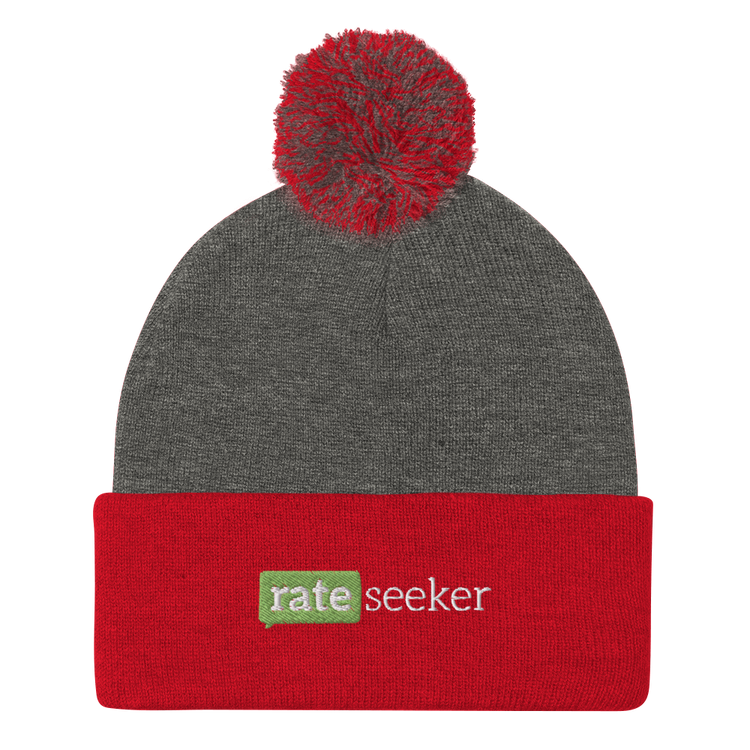 Rateseeker Pom-Pom Beanie (Embroidered)