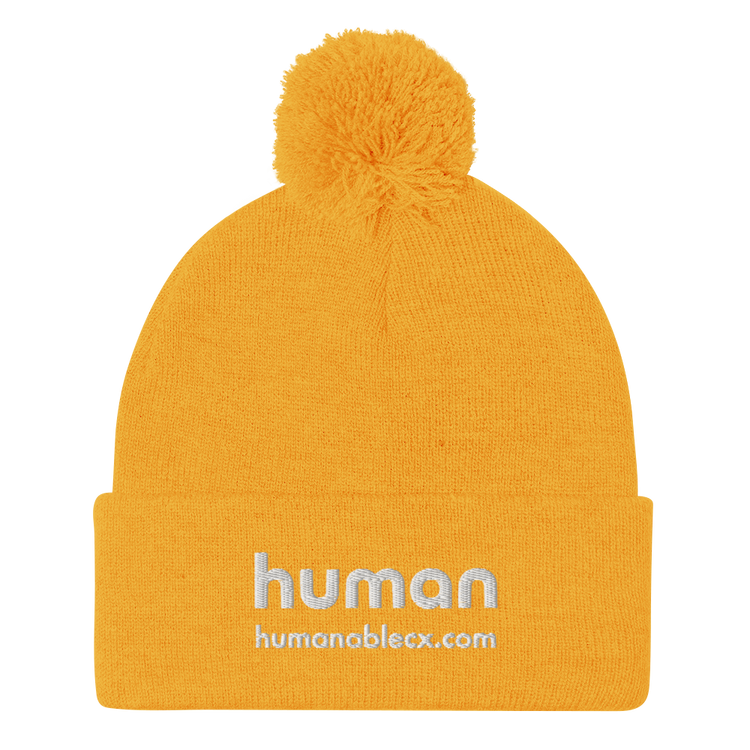 HumanableCX Pom-Pom Beanie (Embroidered)