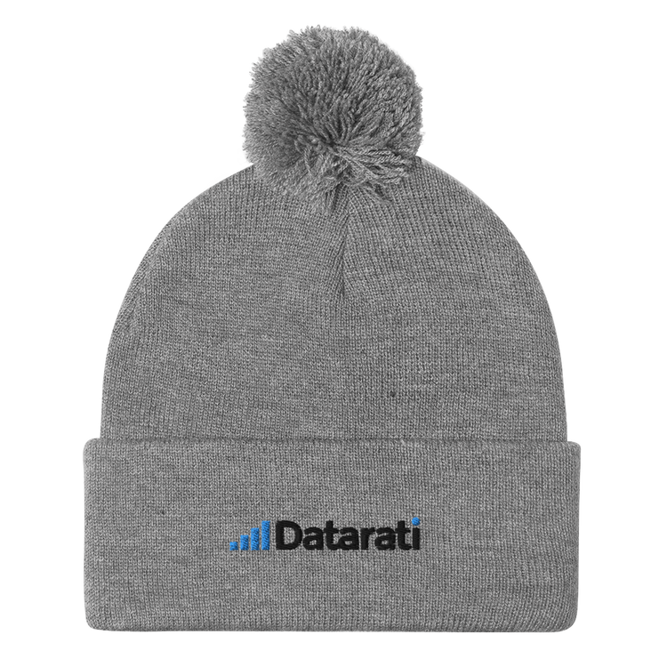 Datarati Pom-Pom Beanie (Embroidered)