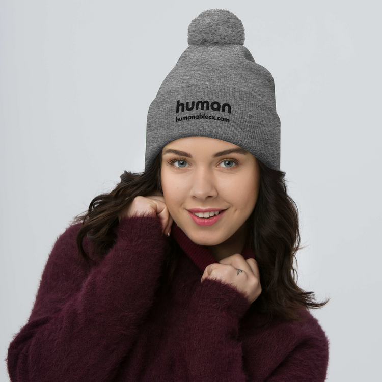 HumanableCX Pom-Pom Beanie (Embroidered)