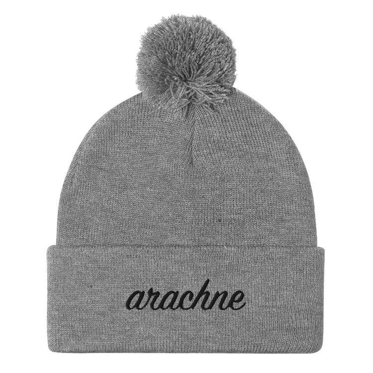 Arachne Pom-Pom Beanie (Embroidered)