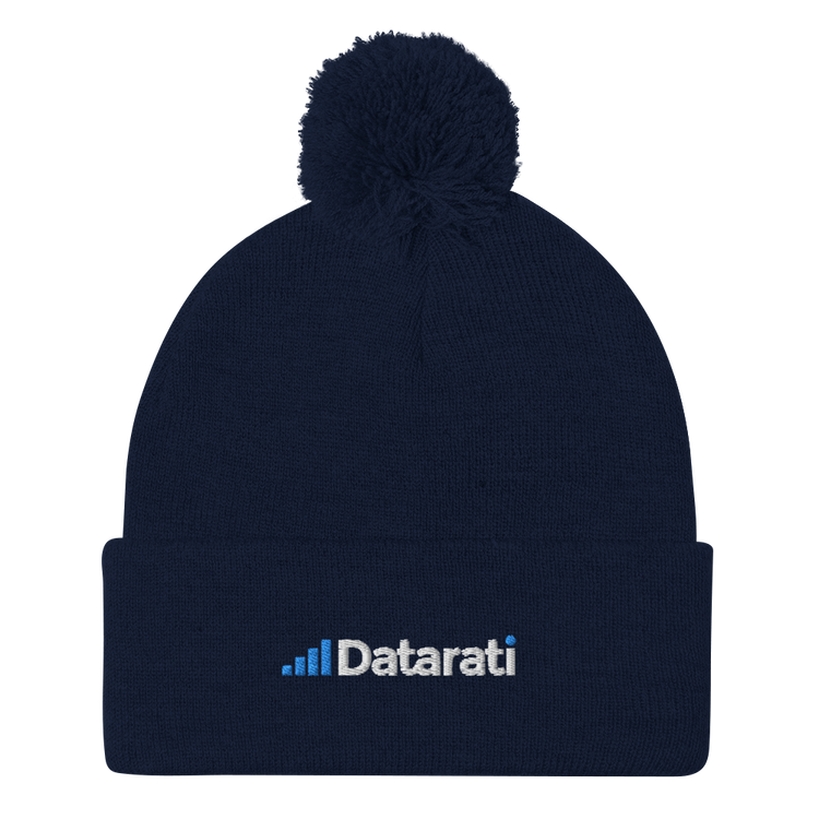 Datarati Pom-Pom Beanie (Embroidered)