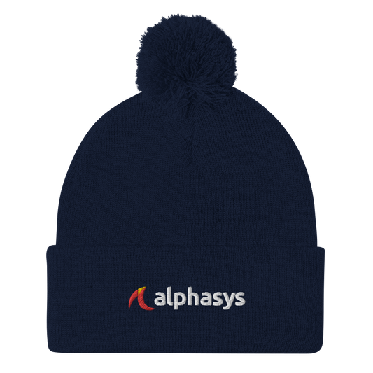 AlphaSys Pom-Pom Beanie (Embroidered)