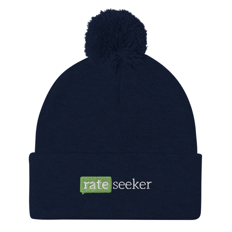 Rateseeker Pom-Pom Beanie (Embroidered)