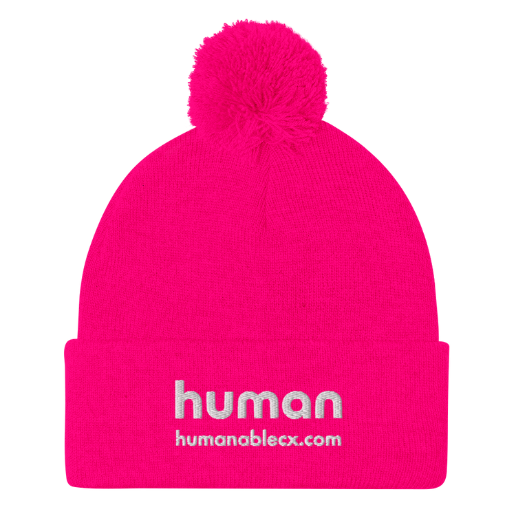 HumanableCX Pom-Pom Beanie (Embroidered)