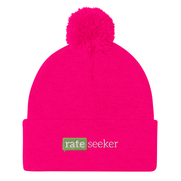 Rateseeker Pom-Pom Beanie (Embroidered)