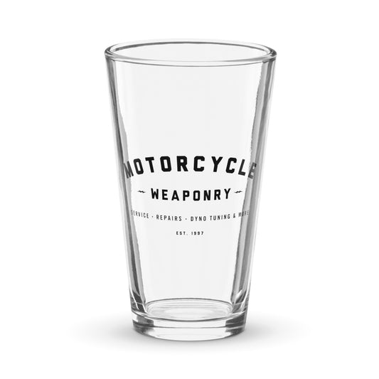 Motorcycle Weaponry Pint Glass